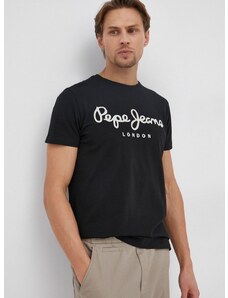 Majica kratkih rukava Pepe Jeans Original za muškarce, boja: crna
