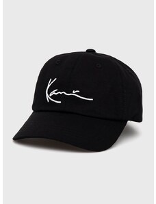 Pamučna kapa Karl Kani boja: crna, s aplikacijom, KKMACCQ12003-black