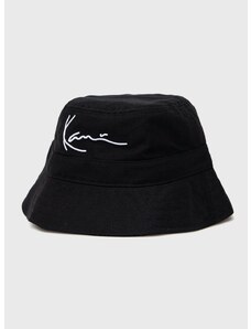Pamučni šešir Karl Kani boja: crna, pamučni, ESSKKMACCBH01BLK-black