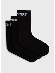 Čarape Skechers boja: crna