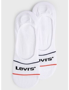 Čarape Levi's (2-pack) za muškarce, boja: bijela, 37157.0771-whitebluer