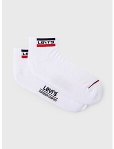 Čarape Levi's za muškarce, boja: bijela, 37157.0773-white