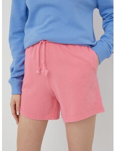 Kratke hlače Billabong za žene, boja: ružičasta, glatke, visoki struk