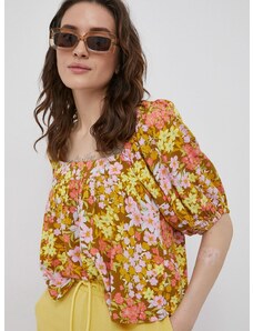 Bluza Billabong za žene, boja: žuta, cvjetasti uzorak