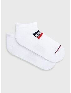 Čarape Levi's za muškarce, boja: bijela, 37157.0737-white