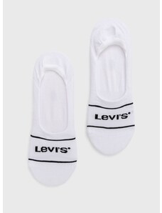 Čarape Levi's (2-pack) za muškarce, boja: bijela, 37157.0738-white