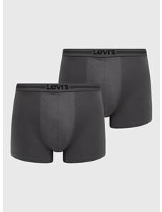 Bokserice Levi's (2-pack) za muškarce, boja: siva