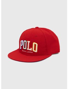 Kapa sa šiltom Polo Ralph Lauren boja: crvena, s aplikacijom