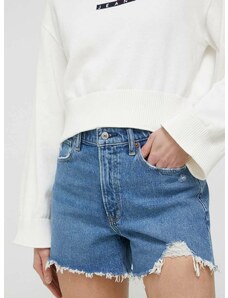 Traper kratke hlače Abercrombie & Fitch za žene, glatki materijal, visoki struk