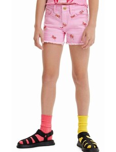 Dječje kratke hlače Desigual boja: ružičasta, s uzorkom