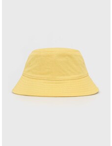 Pamučni šešir Levi's boja: žuta, pamučni