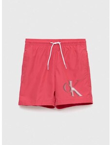 Dječje kratke hlače za kupanje Calvin Klein Jeans boja: ružičasta