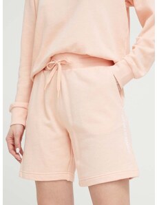 Kratke hlače Emporio Armani Underwear za žene, boja: ružičasta, s tiskom, visoki struk