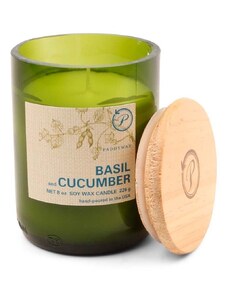 Paddywax Mirisna svijeća od sojinog voska Basil & Cucumber 226g