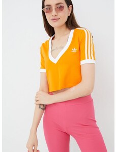 Majica kratkih rukava adidas Originals Adicolor za žene, boja: narančasta, HC2029-BORANG