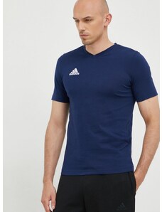 Majica kratkih rukava adidas Performance Entrada 22 za muškarce, boja: tamno plava, jednobojni model