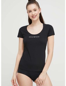 Homewear majica kratkih rukava Emporio Armani Underwear boja: crna