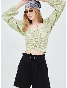 Bluza Noisy May za žene, boja: zelena, cvjetni uzorak