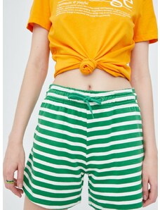 Kratke hlače JDY za žene, boja: zelena, s uzorkom, srednje visoki struk