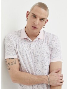 Polo majica Abercrombie & Fitch za muškarce, boja: ružičasta, s uzorkom