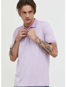 Polo majica Abercrombie & Fitch za muškarce, boja: ljubičasta, melanž