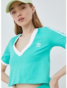 Majica kratkih rukava adidas Originals za žene, boja: zelena, HG6596-HIREGR
