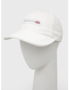 Kapa Reebok Classic boja: bijela, s aplikacijom
