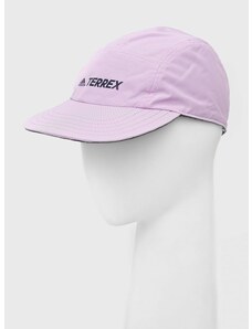 Kapa sa šiltom adidas TERREX boja: ljubičasta, s tiskom