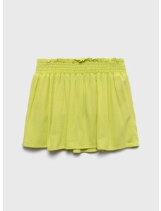 Dječja suknja United Colors of Benetton boja: žuta, mini, širi se prema dolje