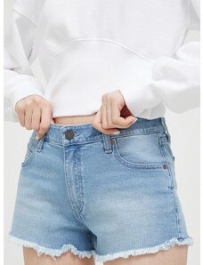 Traper kratke hlače Volcom za žene, glatki materijal, srednje visoki struk