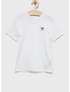 Dječja pamučna majica kratkih rukava adidas Originals boja: bijela, jednobojni model