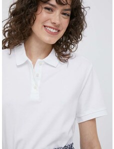 Polo majica United Colors of Benetton za žene, boja: bijela
