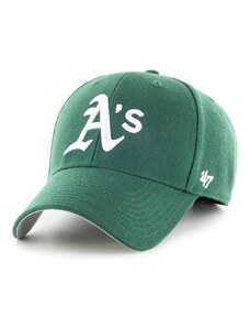 Kapa s dodatkom vune 47 brand MLB Oakland Athletics boja: zelena, s aplikacijom