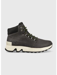 Kožne cipele za planinarenje Sorel Mac Hill Mid LTR za muškarce, boja: crna