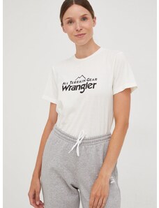 Majica kratkih rukava Wrangler Atg za žene, boja: bež
