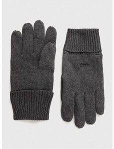 Pamučne rukavice Superdry za muškarce, boja: siva
