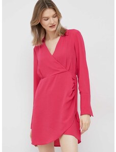 Haljina Vero Moda boja: ružičasta, mini, ravna
