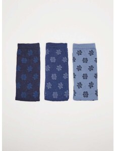 Čarape women'secret Winter 3-pack za žene, boja: siva