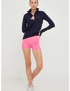 Kratke hlače za trening adidas Performance Hyperglam za žene, boja: ružičasta, s tiskom, visoki struk