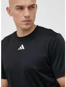 Majica kratkih rukava za trening adidas Performance HIIT Base boja: crna, jednobojni model