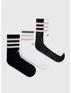 Čarape s dodatkom lana adidas 3-pack boja: crna