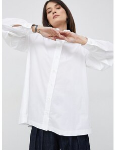 Košulja Seidensticker za žene, boja: bijela, regular, s klasičnim ovratnikom
