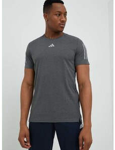 Majica kratkih rukava za trčanje adidas Performance Own the Run boja: siva, s tiskom