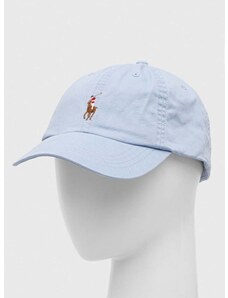 Kapa sa šiltom Polo Ralph Lauren boja: tirkizna, glatka