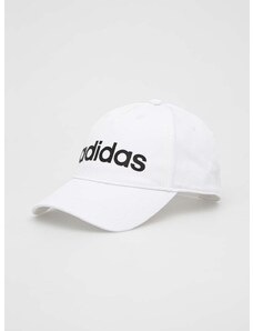 Kapa sa šiltom adidas boja: bijela, s tiskom