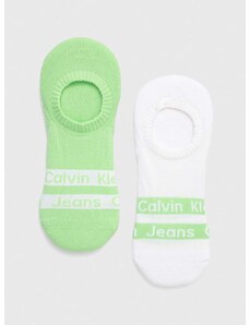 Stopalice Calvin Klein 2-pack za muškarce, boja: zelena