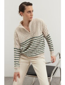 Trendyol Stone Wide fit džemper od pletenine