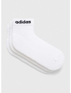 Čarape adidas 3-pack boja: bijela HT3457