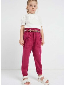 Dječje hlače Mayoral boja: crvena, glatki materijal