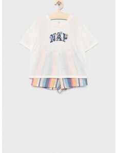 Dječja pidžama GAP boja: bijela, s uzorkom